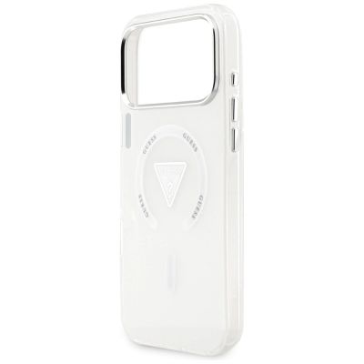 6. Etui Guess IML Gradient Triangle Logo MagSafe na iPhone 17 Pro Max - przezroczyste