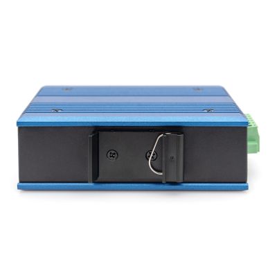 4. Przemysłowy switch 4x 1000Base-TX PoE 120W + 1x 1000Base-FX (bez modułu) DIN rozszerzony zakres temp