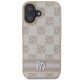 3. Etui DKNY Checkered Pattern & Printed Stripes na iPhone 16 - różowe