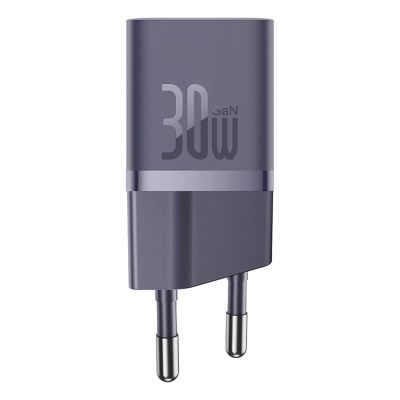 2. Ładowarka sieciowa Baseus GaN5 30W USB-C EU z fioletowym kablem Baseus Dynamic 3 USB-C 100W 1m - fioletowa