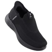 Półbuty sportowe damskie slip on czarne Potocki BK01312