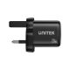 18. UNITEK ŁADOWARKA SIECIOWA 2X GAN USB-C & USB-A 20W CZARNA