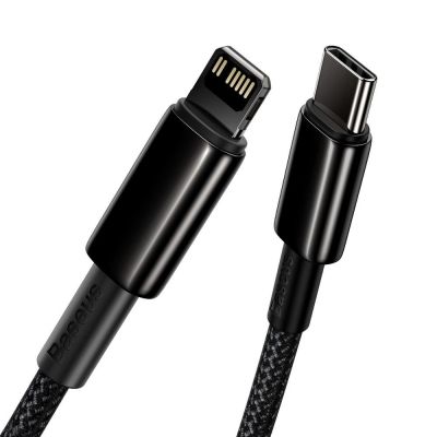 4. Kabel Baseus CATLWJ-01 Lightning - USB-C PD 20W 480Mb/s 1m - czarny