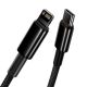 4. Kabel Baseus CATLWJ-01 Lightning - USB-C PD 20W 480Mb/s 1m - czarny