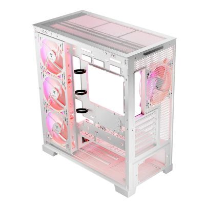 7. MODECOM OBUDOWA VOLCNO SPACE APEX ARGB MIDI WHITE