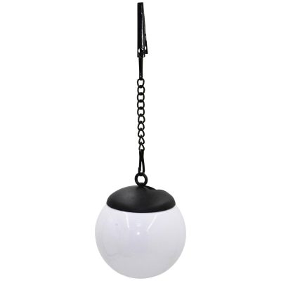 17. LAMPA SOLARNA PLASTIKOWA KULA WISZĄCA NA KLIPS 10X30CM KPL.2SZT