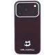 3. Etui Karl Lagerfeld Grained Choupette Head Metal MagSafe na iPhone 17 Pro / 18 Pro - burgundowe