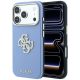 Etui Guess Smooth & Big Strass Logo na iPhone 18 Pro / 17 Pro - niebieskie