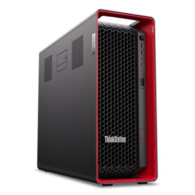 4. Stacja robocza Lenovo ThinkStation z procesorem AMD Ryzen Threadripper PRO 7945WX, pamięcią 64 GB DDR5 RDIMM, dyskiem 1000 GB oraz klawiaturą z językiem angielskim, brak napędu optycznego