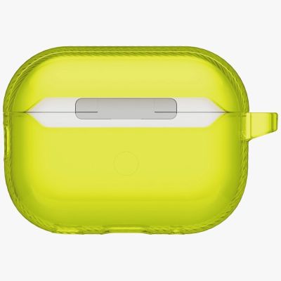 4. Etui UNIQ Glase Pro na AirPods Pro 3 Lock Case - przezroczysto-żółte