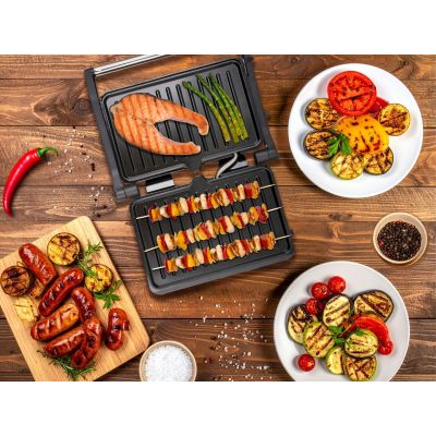 8. ELDOM GRILL KONTAKTOWY GK110 800W CZARNO-SREBRNY