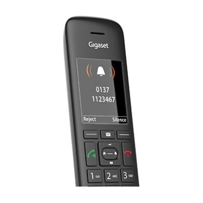 7. Gigaset C570HX Telefon analogowy/DECT Nazwa i identyfikacja dzwoniącego Czarny