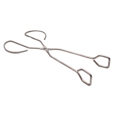 9. SZCZYPCE DO GRILLA DŁ. 27CM SREBRNE