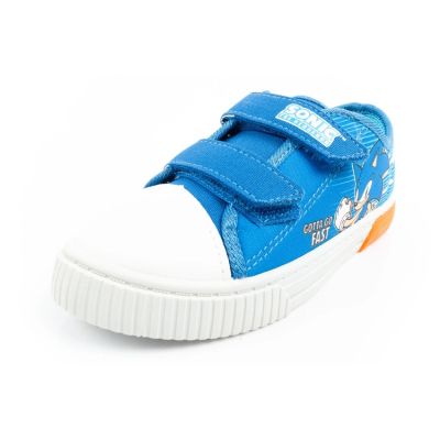 3. Leomil Sonic buty sportowe dziecięce tenisówki lekkie na rzep niebieskie czerwone