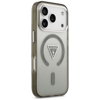 4. Etui Guess IML Gradient Triangle Logo MagSafe na iPhone 17 Pro Max - zielone