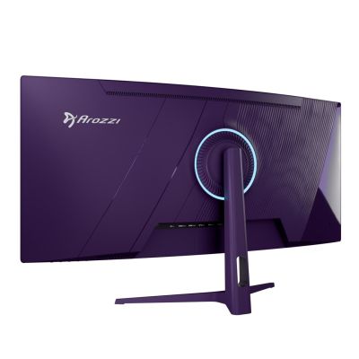5. Arozzi Nova 34” Curved monitor komputerowy 86,4 cm (34") 3440 x 1440 px 4K Ultra HD LED Fioletowy