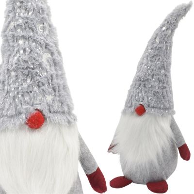 7. SKRZAT GNOM KRASNAL DEKORACYJNY SZARY 45CM