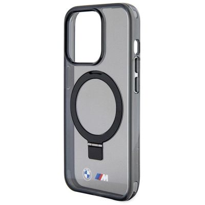 6. Etui BMW Ring Stand M Collection MagSafe na iPhone 15 Pro - czarne