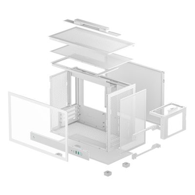 10. DeepCool CH160 PLUS WH Small Form Factor (SFF) Biały