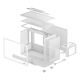 10. DeepCool CH160 PLUS WH Small Form Factor (SFF) Biały