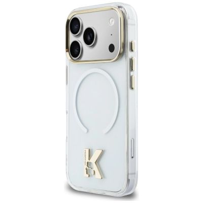 2. Etui Karl Lagerfeld IML K Head Logo MagSafe na iPhone 17 Pro Max - przezroczyste