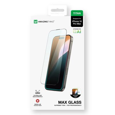 12. Szkło hartowane AMAZINGTHING Titan Max Tempered Glass do iPhone 16 Pro Max