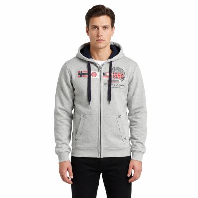 5. Bluza męska Geographical Norway GORMA MEN 100 EO +BS (WT1880H/GN-BLENDED GREY)