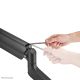 15. Neomounts DS70PLUS-450BL1 uchwyt / stojak do monitorów 124,5 cm (49") Biurko Czarny