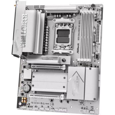 5. ASRock X870 Challenger WiFi White AM5 ATX  HDMI/USB-C
