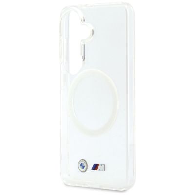 6. Etui BMW IML Shockproof Metal Logo MagSafe na Samsung Galaxy S26 - przezroczyste