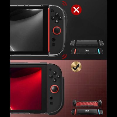 3. Etui Supcase Unicorn Beetle Pro na Nintendo Switch 2 - czerwono-czarne