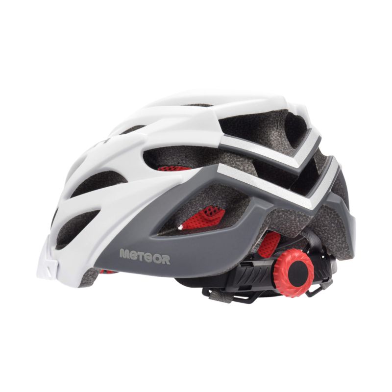 3. Kask Meteor Marven L 58-61 cm biało-szary 24725