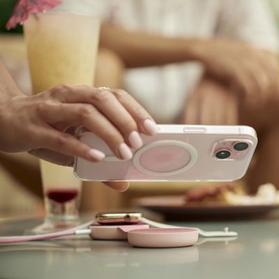 15. Twelve South ButterFly SE - ładowarka bezprzewodowa Qi2 do dwóch urządzeń kompatybilna z MagSafe, kabel USB-C w zestawie (pink)