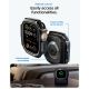 6. Etui Spigen Rugged Armor + Szkło hartowane 9H na Apple Watch Ultra 49 mm - czarne matowe