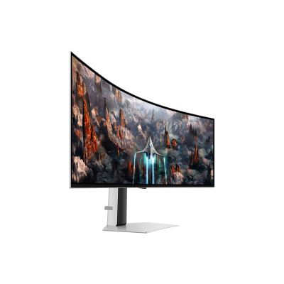11. Samsung G93SC monitor komputerowy 124,5 cm (49") 5120 x 1440 px Dual QHD OLED Srebrny