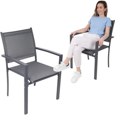 10. KRZESŁO OGRODOWE 57X57X88CM TEXTLINE KPL.2SZT