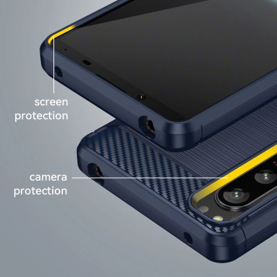 6. Thunder Case etui Xiaomi Poco F4 5G silikonowy pancerny pokrowiec niebieskie