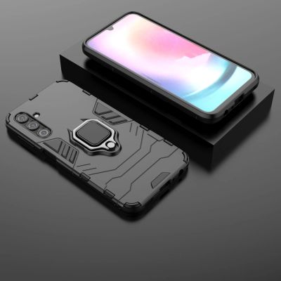 5. Ring Armor etui do Samsung Galaxy A24 4G pancerny pokrowiec uchwyt magnetyczny ring czarne