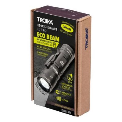 5. TROIKA ECO BEAM Czarny Magnetyczne mocowanie latarki LED
