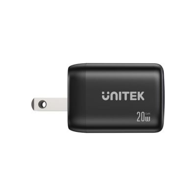 17. UNITEK ŁADOWARKA SIECIOWA 2X GAN USB-C & USB-A 20W CZARNA