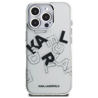 3. Etui Karl Lagerfeld IML Sketched Graphic na iPhone 16 Pro - przezroczyste
