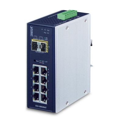 3. Switch przemysłowy Planet  IGS-10020MT 10p Managed Gigabit/Multigigabit