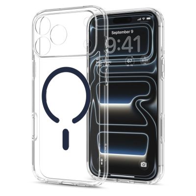 3. Etui Spigen Ultra Hybrid MagSafe na iPhone 18 Pro Max / 17 Pro Max - przezroczysto-granatowe