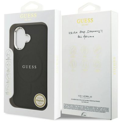 8. Etui Guess Classic Logo MagSafe do iPhone 17 -czarne