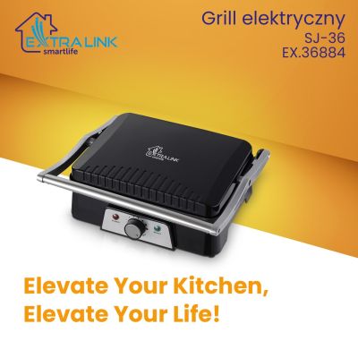 8. Grill elektryczny Extralink Smart Life Electric Grill SJ-36 2000W, z regulacją temperatury