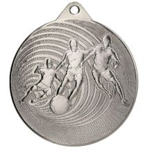 MEDAL METALOWY PIŁKA NOŻNA FI 70 MMC3070 - SREBRNY