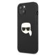 2. Etui Karl Lagerfeld Leather Ikonik Karl's Head Metal na iPhone 13 mini - czarne
