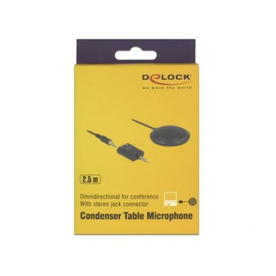 4. DELOCK Kondensator Tischmikrofon omnidir. f.Konferenz +3.5mm