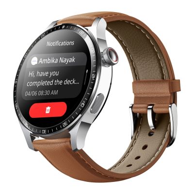 5. Smartwatch Joyroom Classic Series JR-FC2 Pro z funkcją odbierania połączeń - srebrny