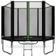 7. VIRTUFIT TRAMPOLINA Z SIATKĄ BEZPIECZEŃSTWA - CZARNA - 251 CM
